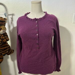 Sundance Rich Purple Button Down Women's Top